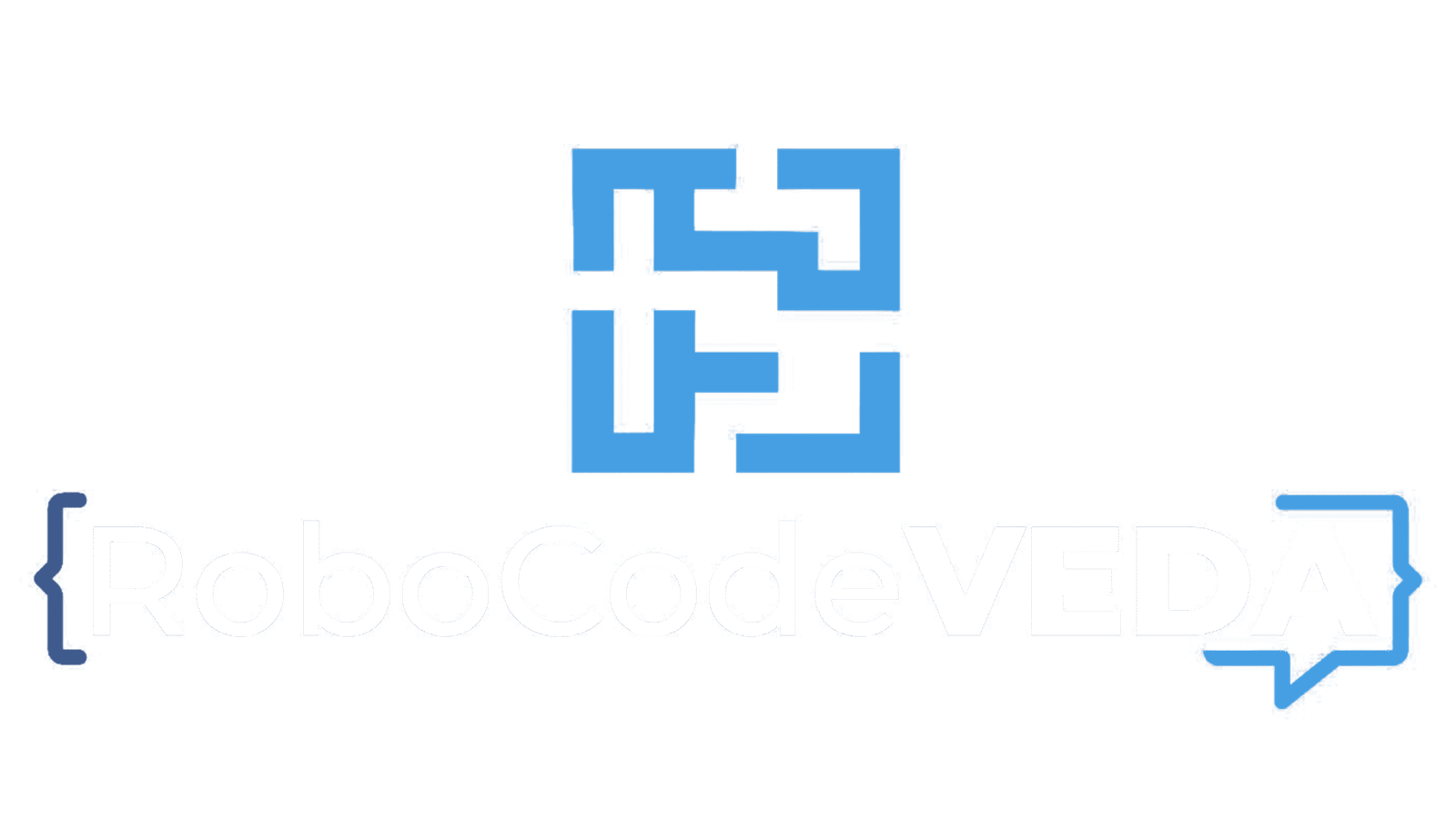 Robocodeveda Logo white
